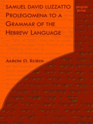 cover image of Samuel David Luzzatto